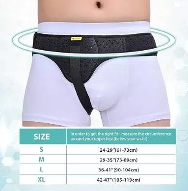 ינגוינאַל הערניאַ גאַרטל בראַסע שטיצן
